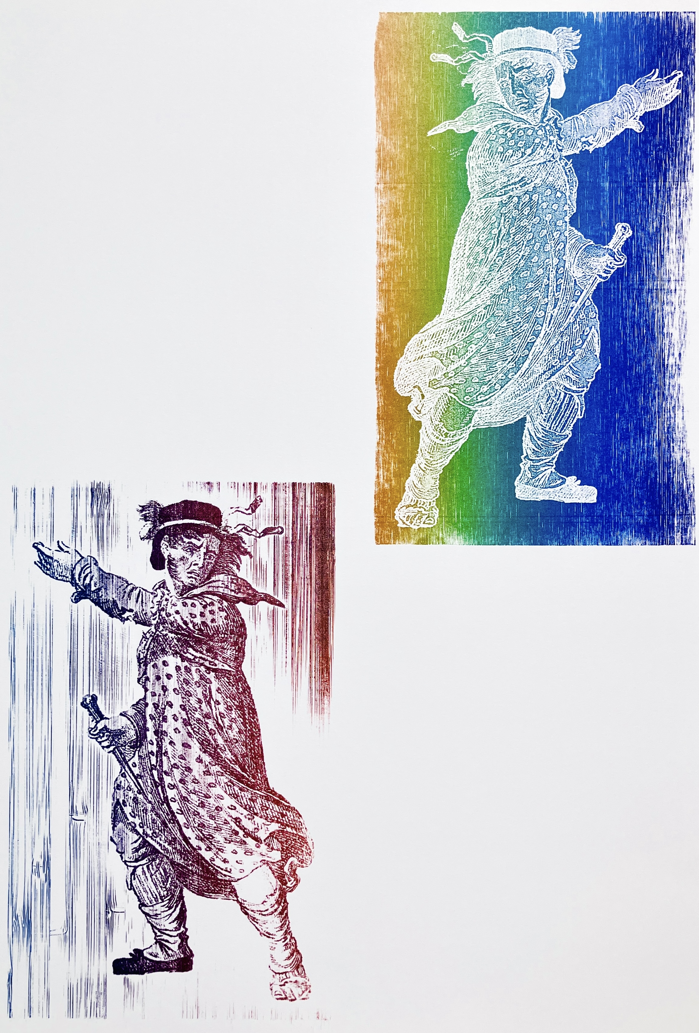 Visconti LasercutPrint TwoRainbowLuddites