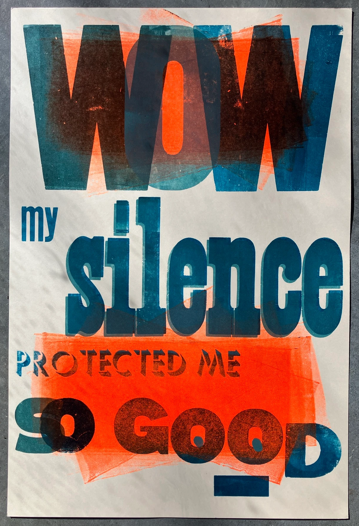 Visconti Print WowMySilenceProtectedMeSoGood