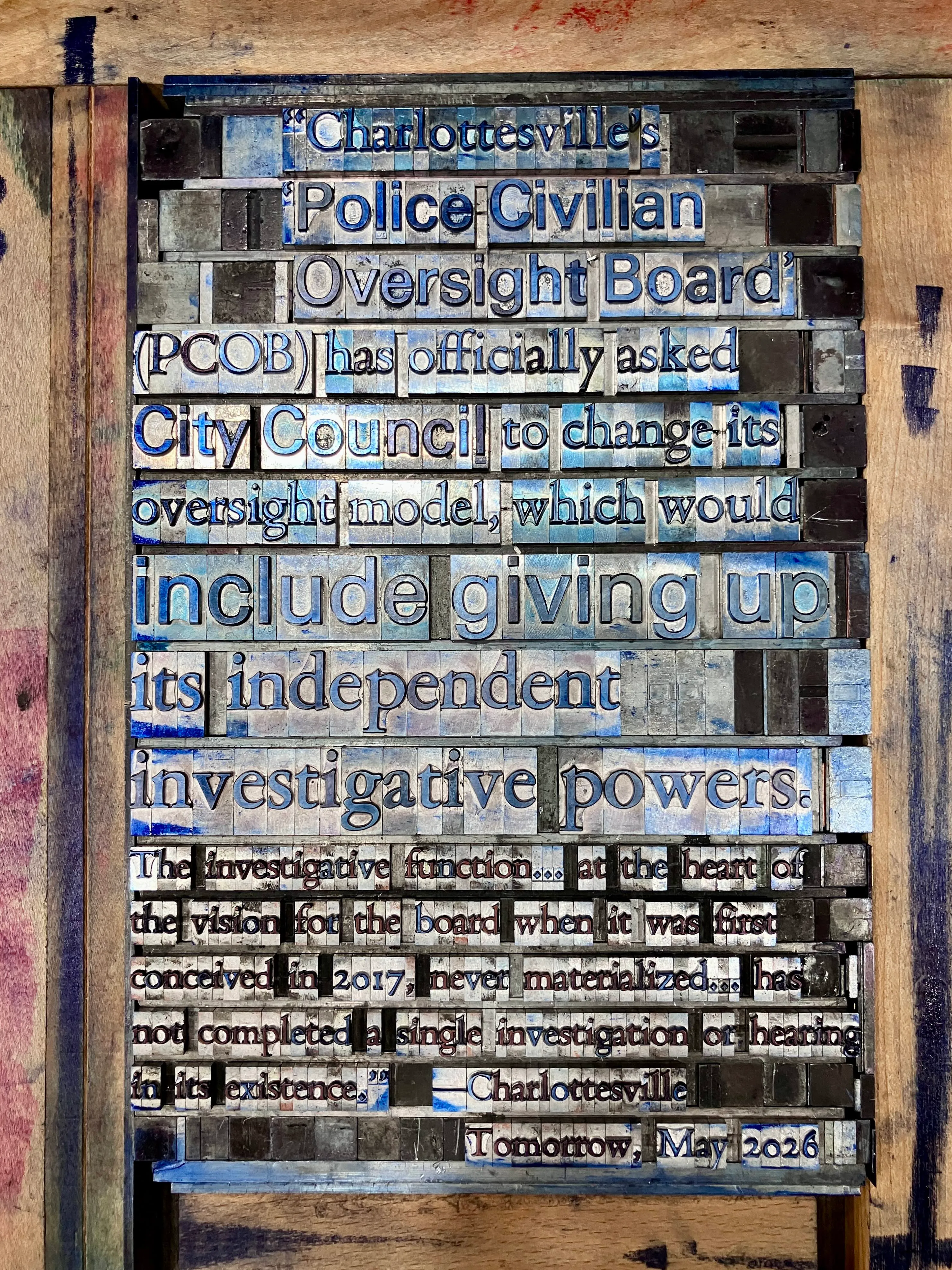 Visconti Typesetting abolition series 2