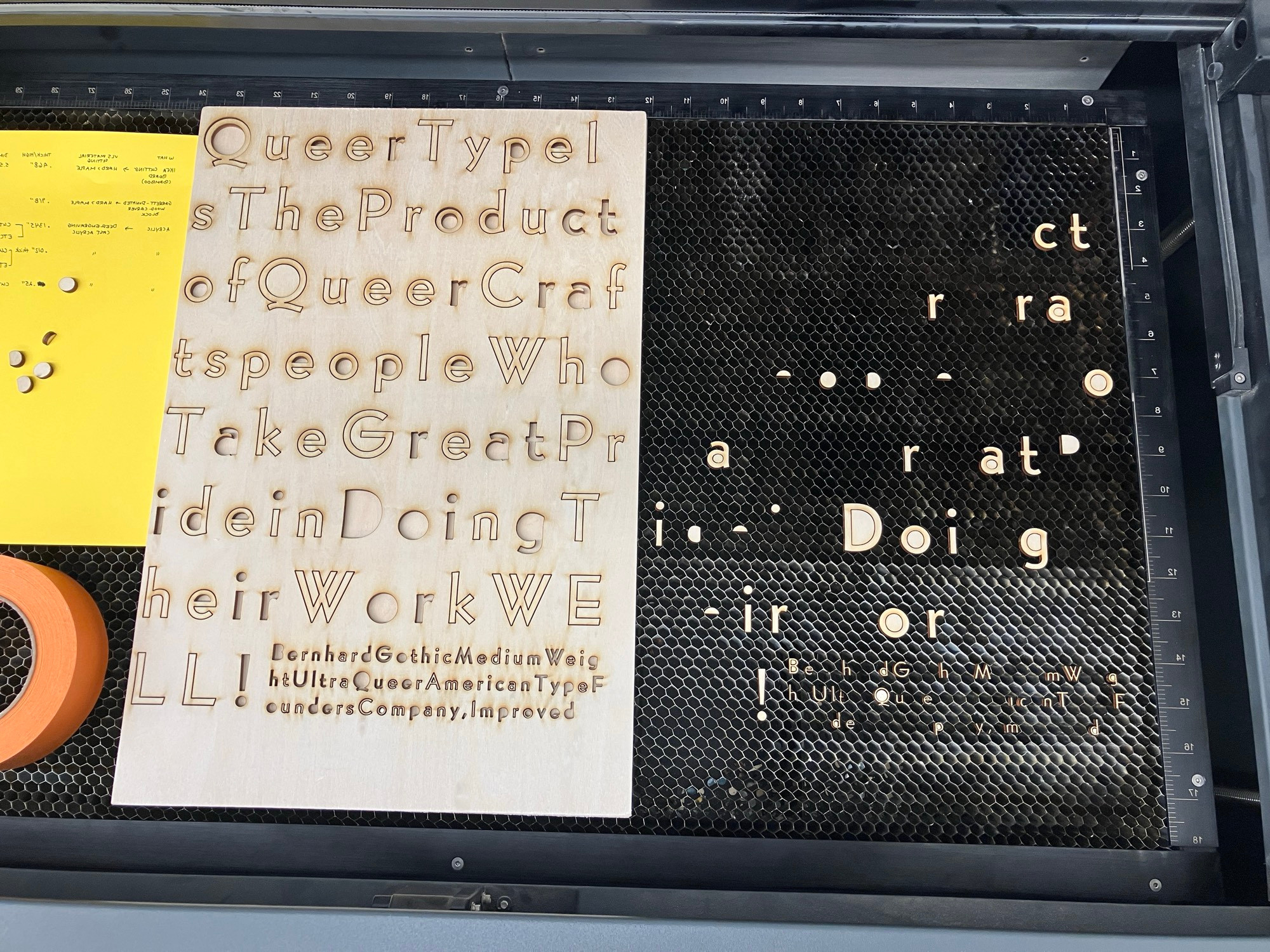 Lasercut Type & Blocks 53