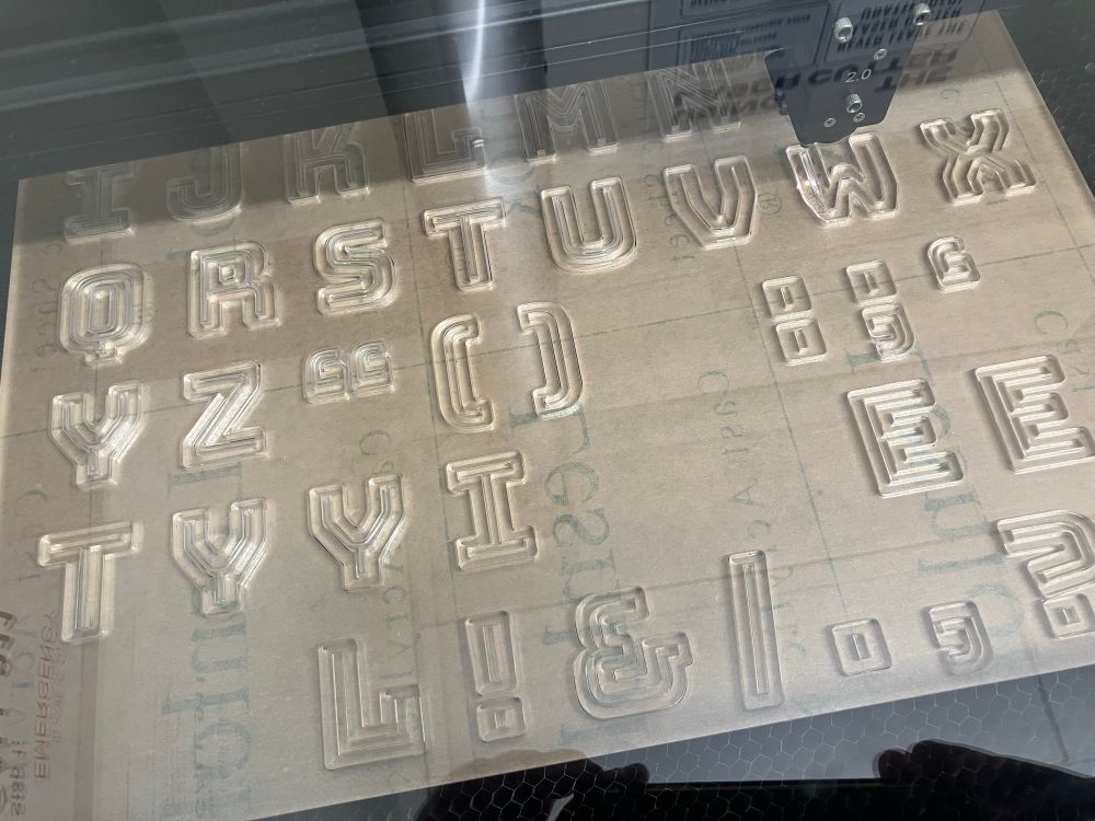 Lasercut Type & Blocks 54