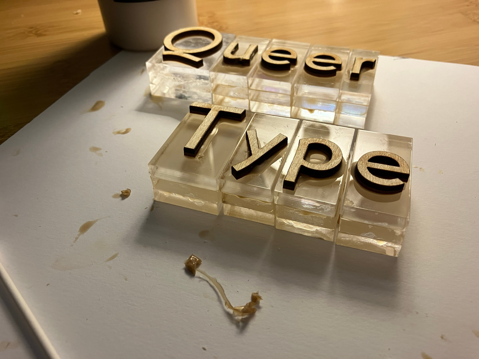 Lasercut Type & Blocks 61