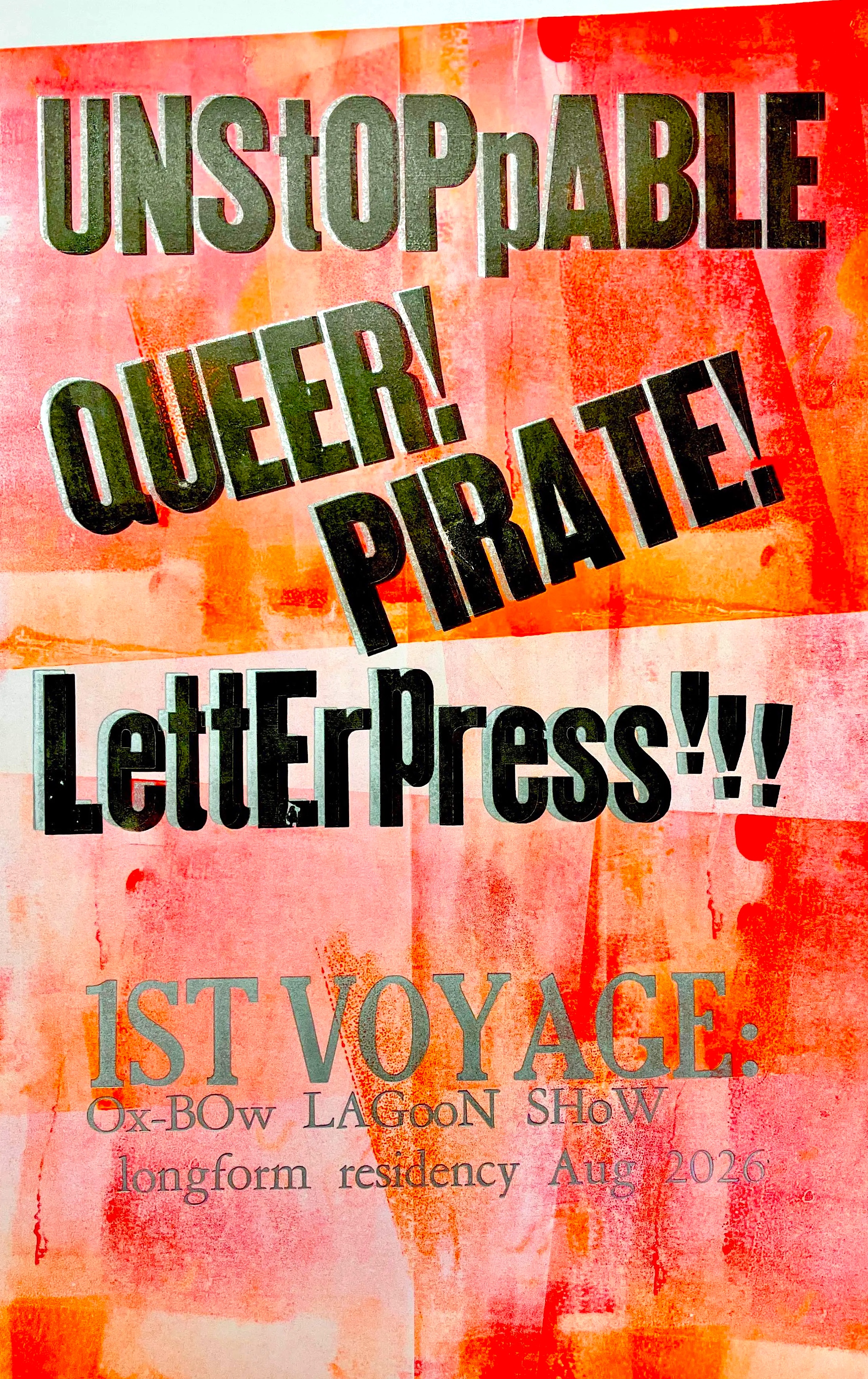 Visconti Print UnstoppableQueerPirateLetterpress