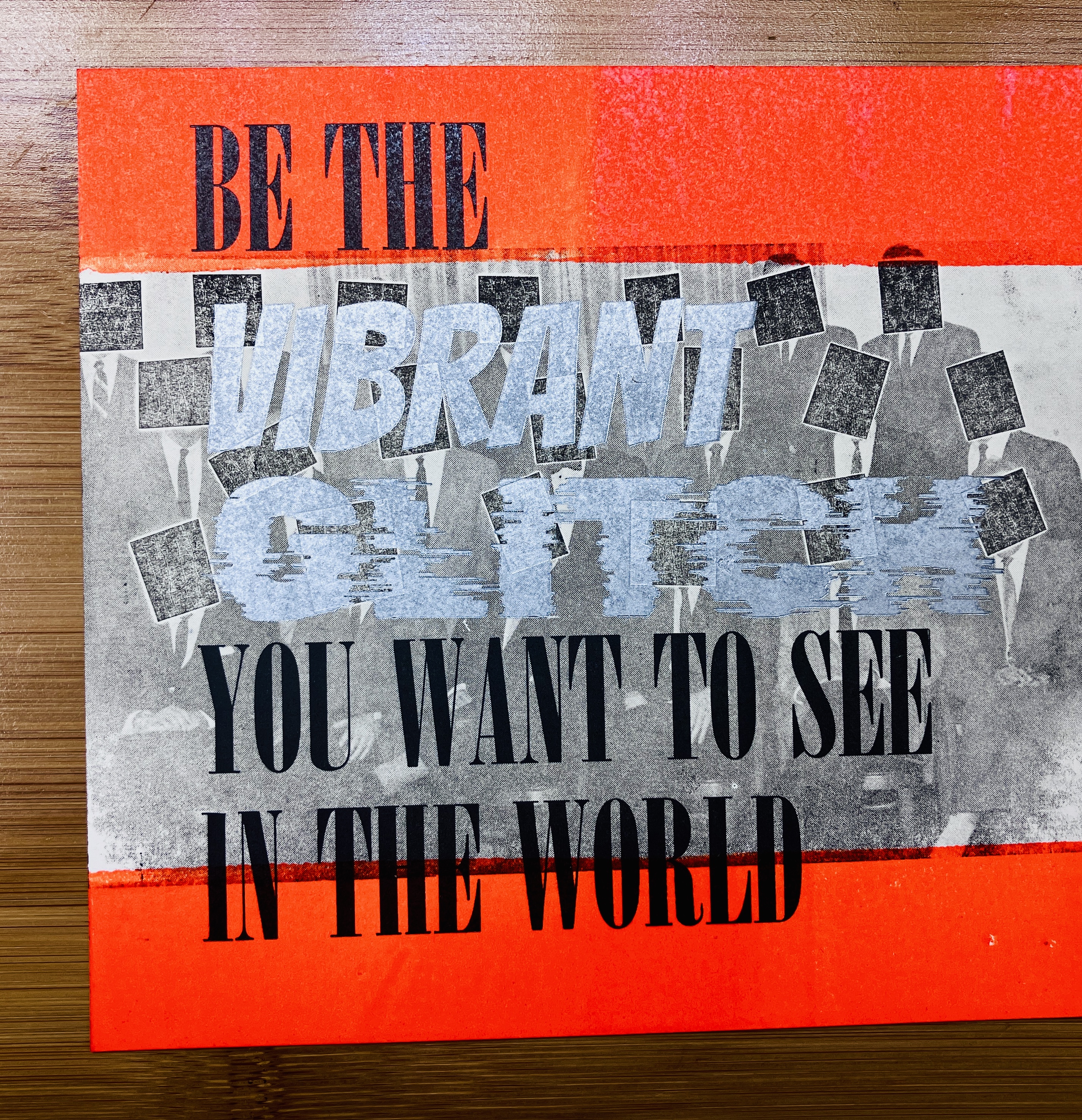 Prints VibrantGlitchOrange